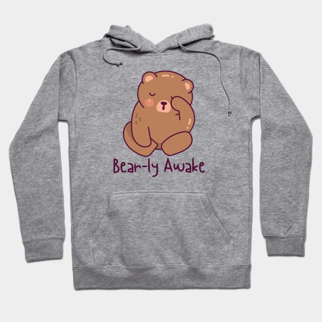 Bear-ly Awake Hoodie by Random Prints